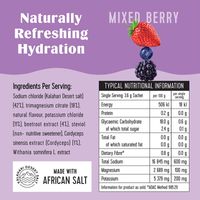 SaltWTR Mixed Berry - Sugar-free Electrolytes, Clean Energy Hydration - 20 Pack